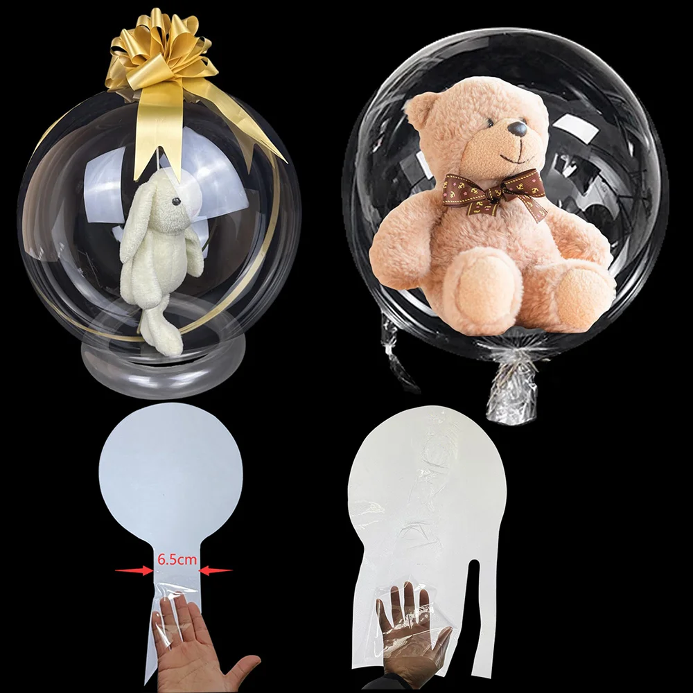 Globos Transparentes para Rellenar, Globos Burbuja Extra Anchos, Globos Gigantes para Envolver Regalos, Decoración para el Día de la Madre, Despedida de Soltera, Cumpleaños