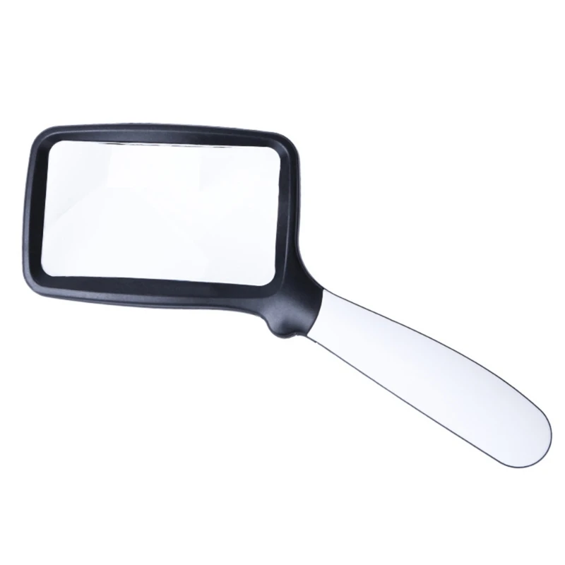 Glass with 5 LED Lights 2X Handheld Illuminated Magnifier Reading  Glass for Seniors