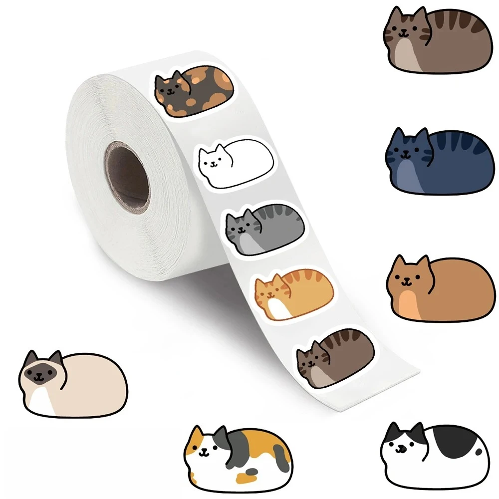 

Kawaii мультяшный кот Туо Туо рулонные наклейки скейтборд ноутбук Чемодан скейтборд телефон подарок водостойкий телефон милая наклейка ﻿
