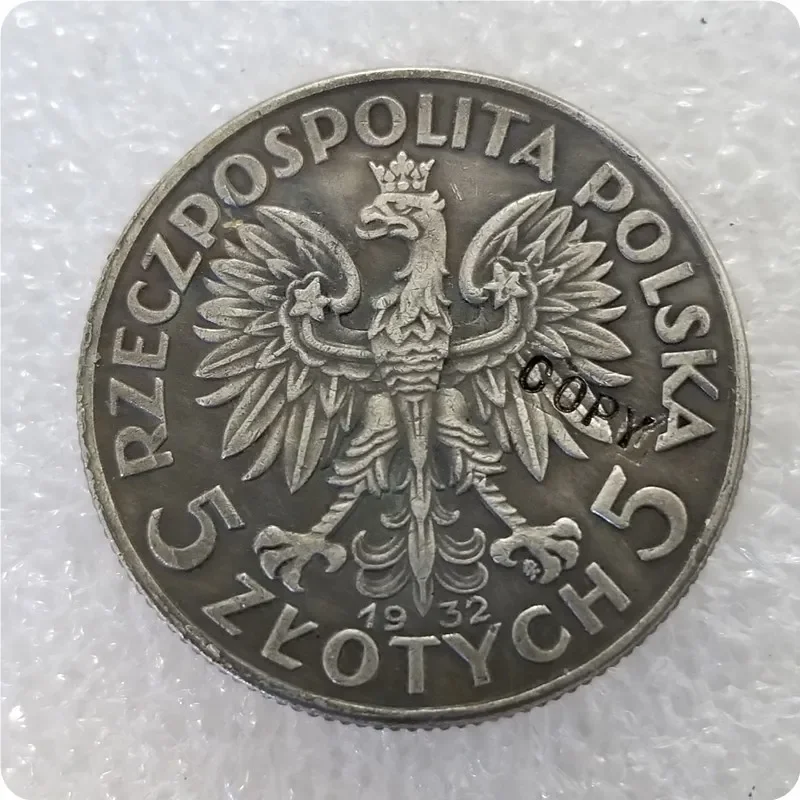 Poland Polen 5 ZLOTE 1932. Coin COPY