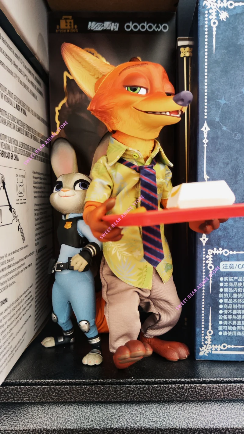 Em estoque gong & pop original zootopia judy nick conjunto pano