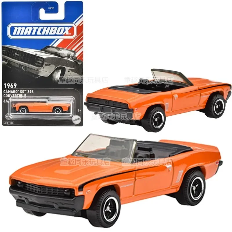 Original Mattel Matchbox Car 1/64 Diecast Chevy Camaro Ford 2018 Mustang Convertible Vehicle Model Toys for Boys Collection Gift