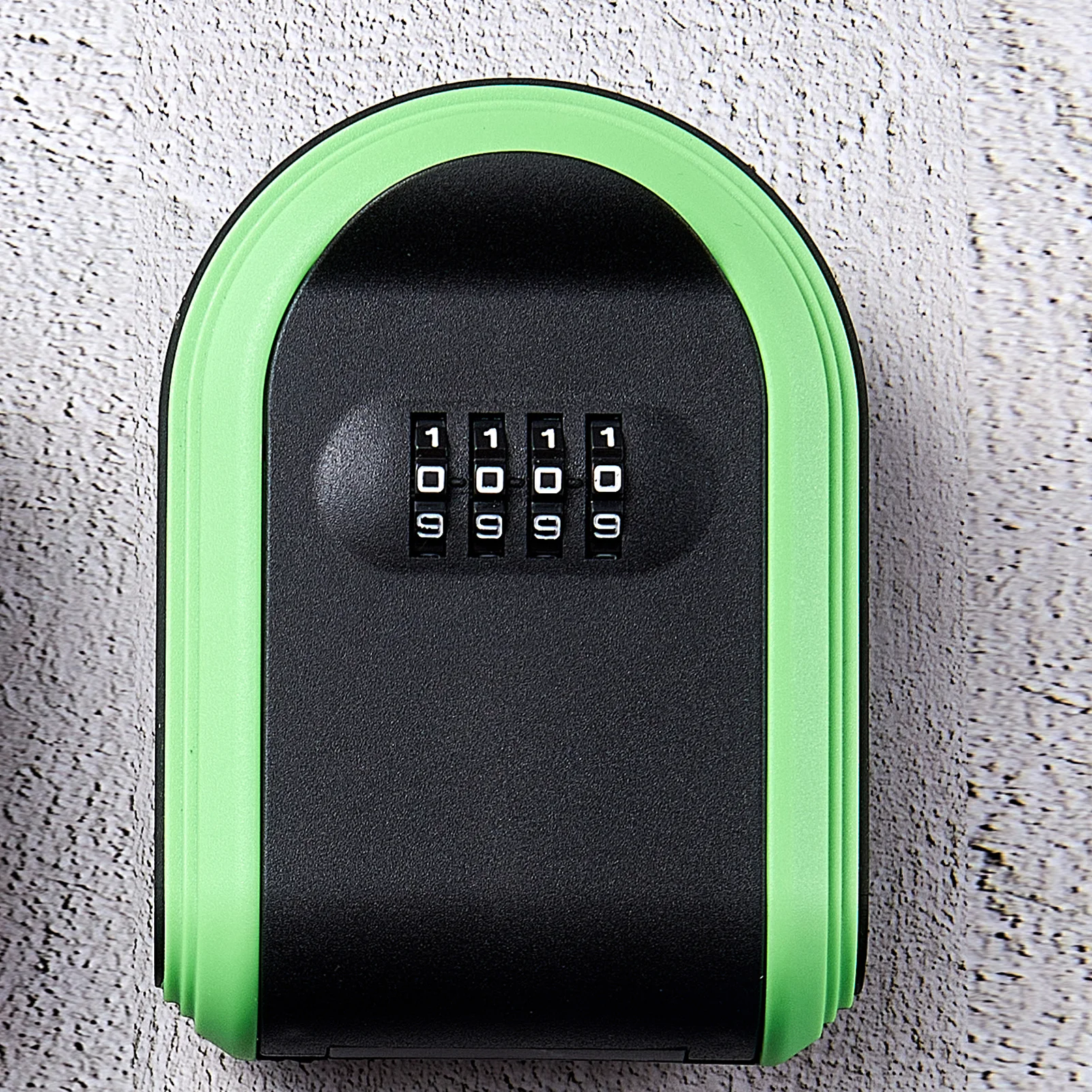 Plastic Key Lock Box Wall Mounted Key Holder with 4 Digit Combination Password Safe Box for Home Office Security Protection