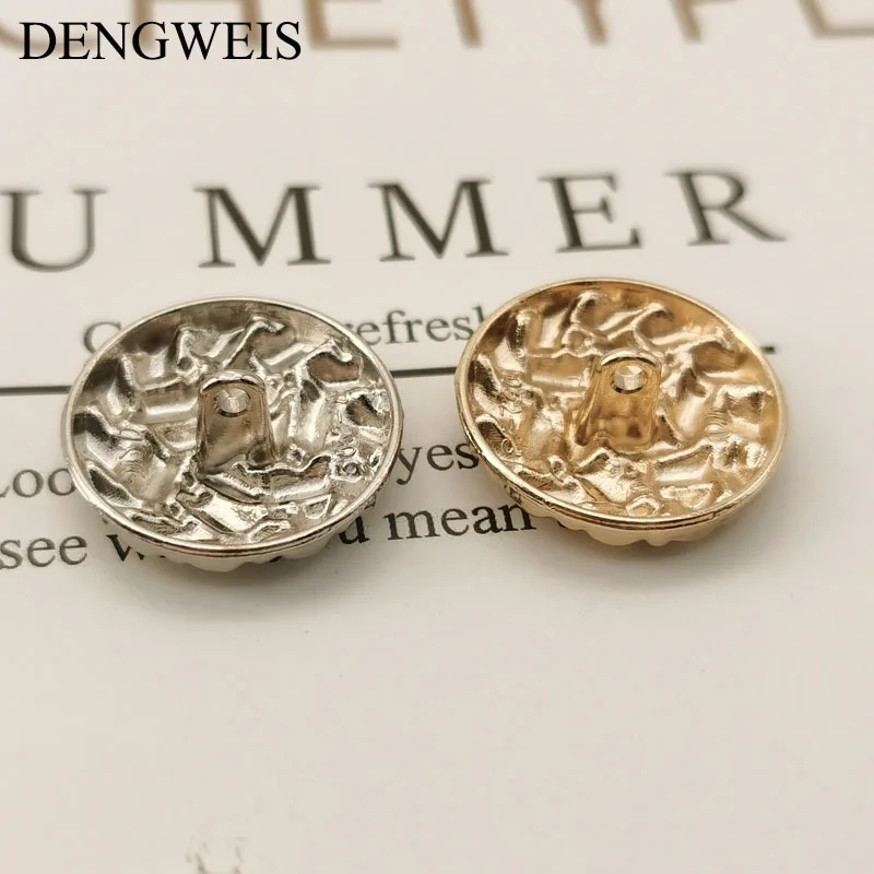 Luxus Gold Metall Knöpfe Kleidung Frauen Dekorative Diy Liefert Bekleidung Nähen Handwerk Nähen Zubehör Nähen Knöpfe 6 Teile/los – Detail 3