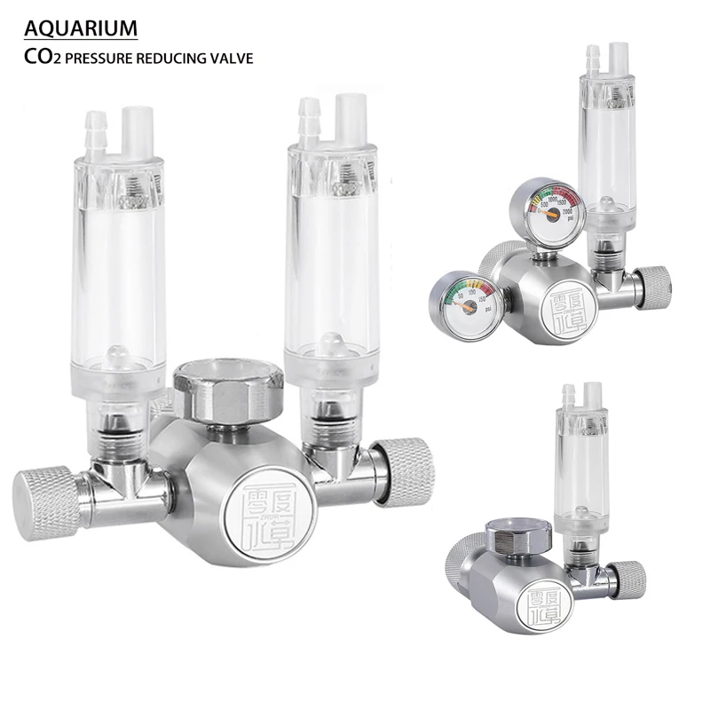 Aquarium DIYCO2 pressure reducing valve with bubble gauge tank pressure control aquarium CO2 regulator pressure reducing valve