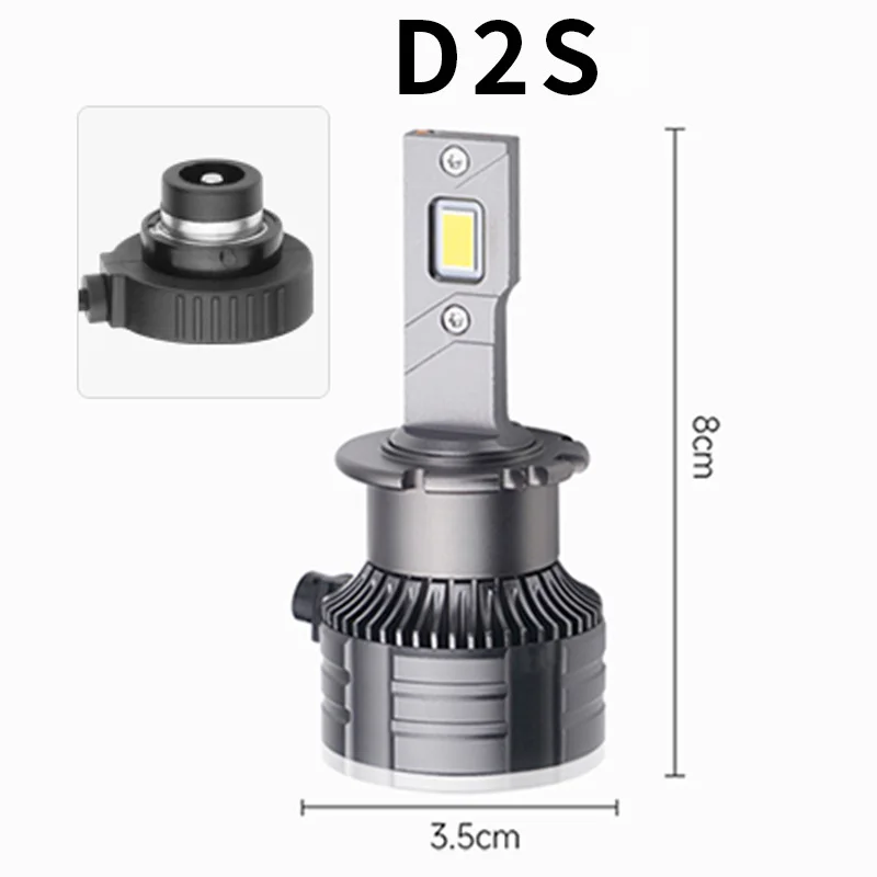 D1S LED Headlight HID D2S D3S D4S D5S D8S for BMW Mercedes Benz Audi Volkswagen plug and play 1:1 turbine car light bulb