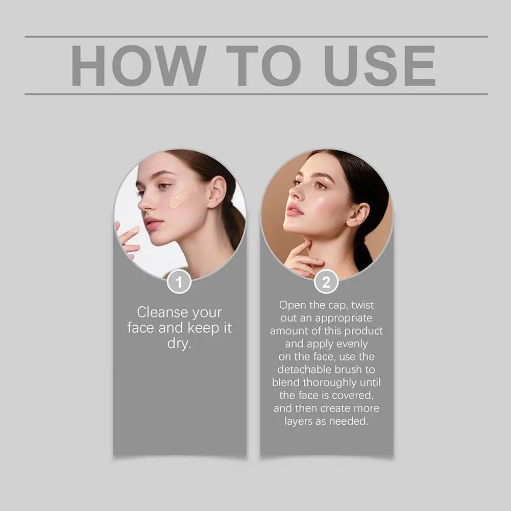 ZEPHOCO-Base en barra 2 en 1 que cambia de Color, Base facial duradera, maquillaje, corrector mate iluminador hidratante ligero