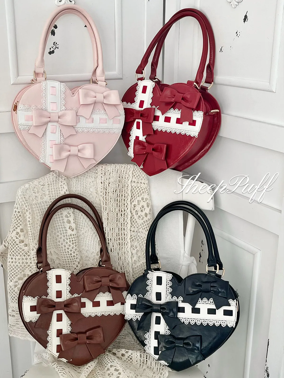 Original New Product Lolita Bags Love Gift Box Girl Handbag Butterfly Knot Sweet Princess Cute Crossbody Bag for Women