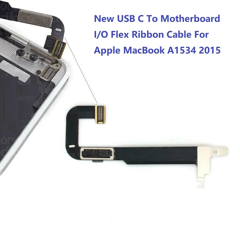 USB C Jack DC IN I/O Power Flex Ribbon Cable For MacBook A1534 821-00482 DC Jack Board Connector 2016 2017 Year