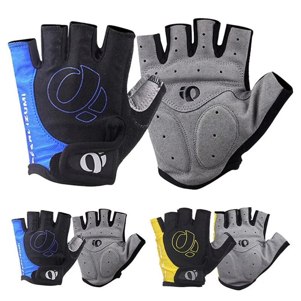 

High Quality Half Finger Cycling Gloves Fingerless Silicone Padded Riding Gloves Soft Breathable Sports Gloves Men