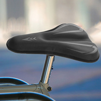Silicone Breathable Soft Bike Seat Cover Mountain Road Thickened Padded Bicycle Saddle Cushion Comfortable Cycling Accessory
