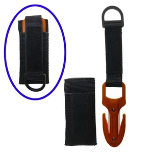 Lâmina de aço carbono mergulho corte faca especial linha cortador faca subaquática caça submarina bainha segurança suporte emergência 10 principais vendas facas submarina - №6