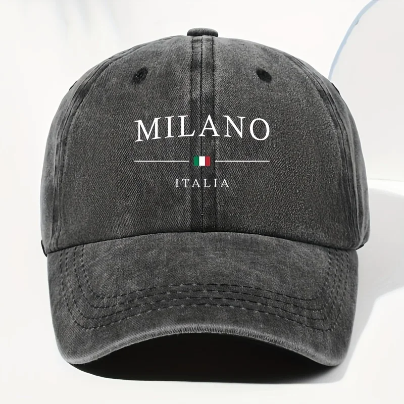 

MILANO Fashion Printed Breathable Baseball Cap, Vintage Dad Hat, Outdoor Casual Vacation Hat