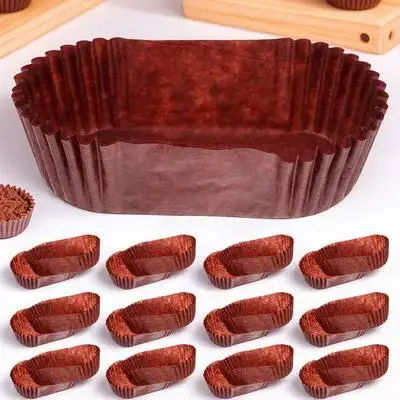 

1000 шт. овальных бумажных форм для кексов/маффинов в форме лодочки, пищевые, безопасные, для выпечки, для вечеринок, ресторанов, праздников