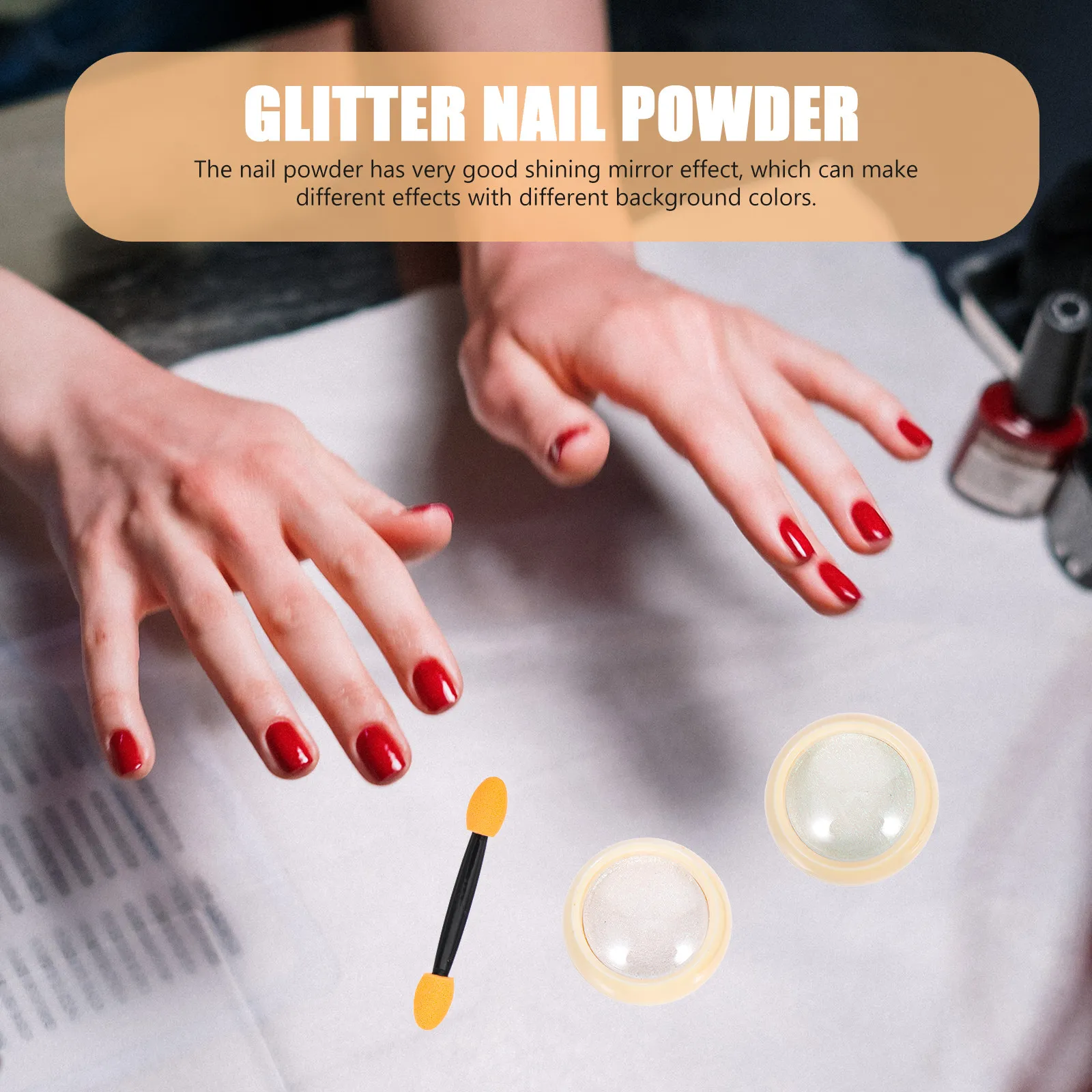 

Creative Holographic Nail Powder for DIY Manicure Strong Mirror Effect Glitter Nail Art Decoration Pigment Powder for Nails