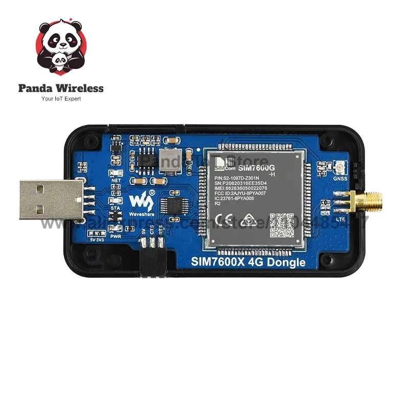 Waveshare SIM7600G-H 4G LTE USB DONGLE An Internet Access For Raspberry Global Communication Digital transmission industrial
