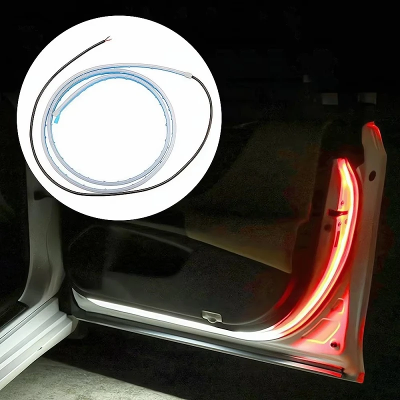 LED 12v Car Door Opening Warning Atmosphere Light Accessories For Fiat 124 Spider 500 500C 500L 500X BRAVA Albea Bravo Doblo