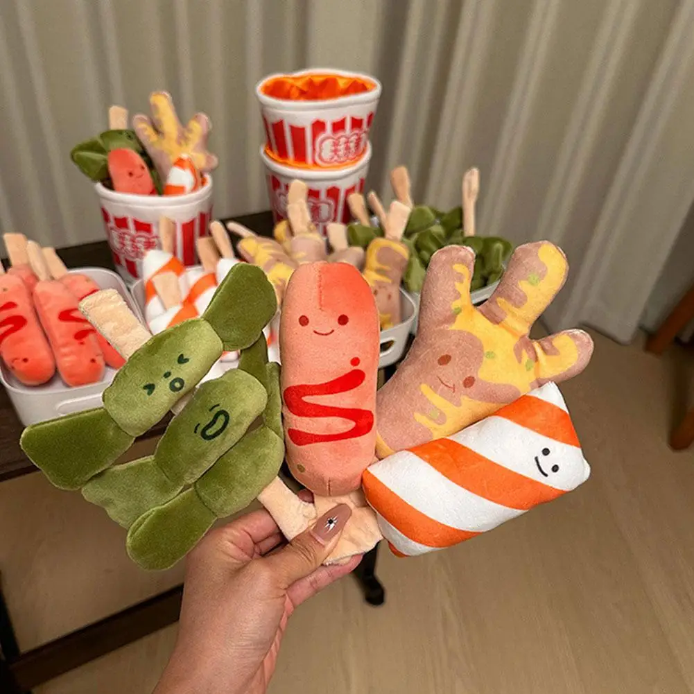 A Bowl of Oden Cute Creative Plush Doll 20CM Play House Hot Pot Simulation Food Set Plush Toy Doll Send Friends Trendy Gifts