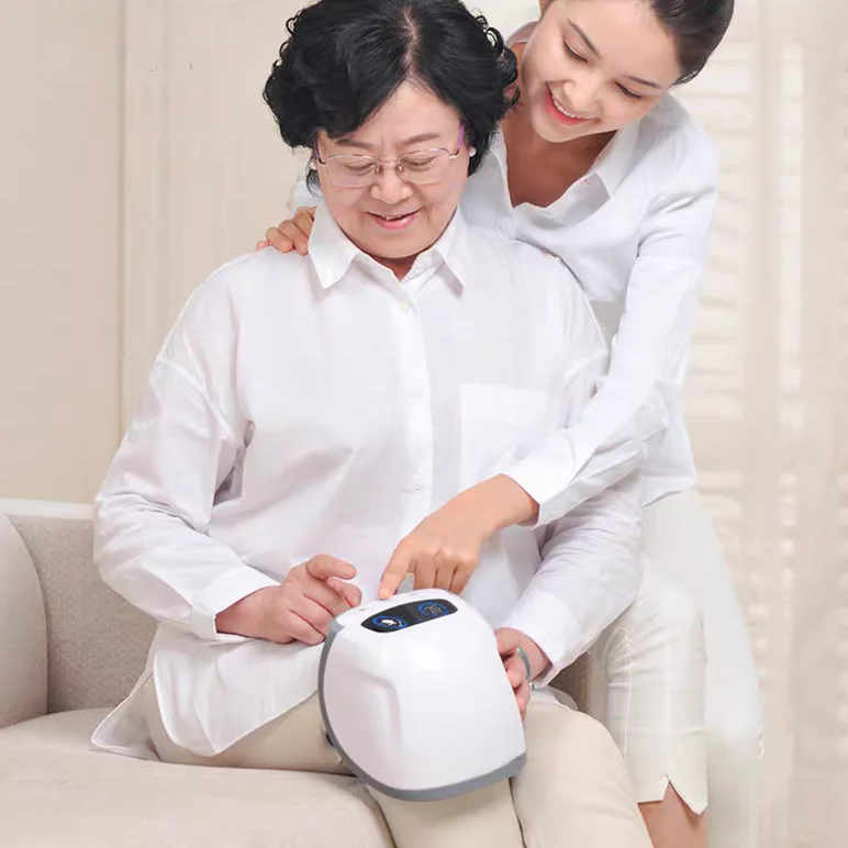 Professional 4-in-1 Knee Massager with 660nm Red Light & Far Infrared, Air Bag Compression for Sports Injury Recovery,