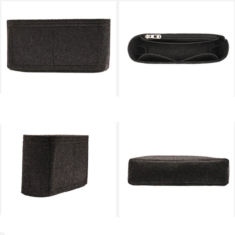 Fits For FF BAGUETTE19 26 33 Flap Felt Cloth Insert Bag Organizer Makeup Handbag Travel Inner Purse Cosmetic Toiletry Bags