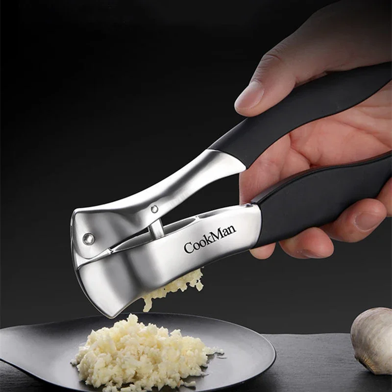 Kitchen Garlic Press Manual Garlic Masher Stainless Steel Press Chopping Garlic Tool Vegetable Home Gadget Accessories