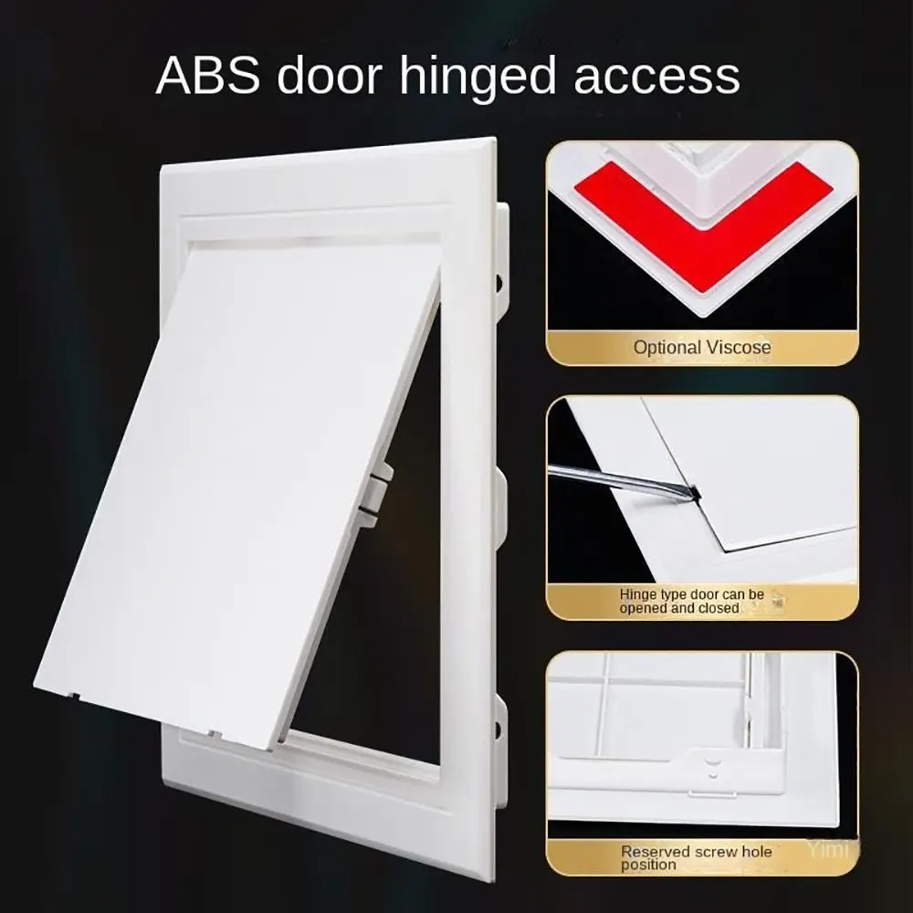 Box Door Lock White Access Panel Door Plastic Removable Opening Flap Cover Plate Inspection Hole Doors Wall Ceiling