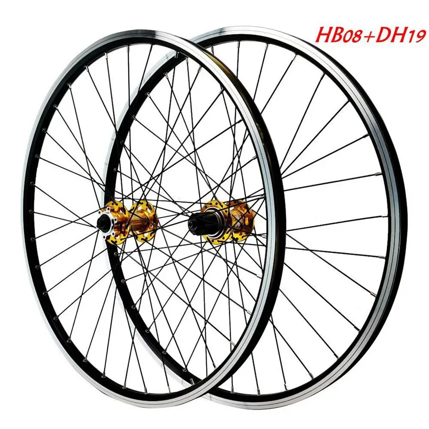 PASAK 26 27.5 29 Inch MTB Wheel Set, Disc V Brake QR 32 Holes HG Hub Wheelset for 8 9 10 1112 Speed 24mm Rim Moutain BIKE Wheel