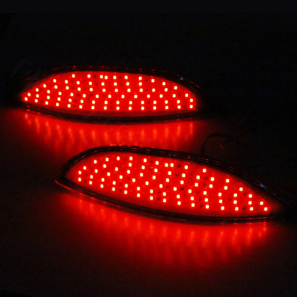 PMFC 1Pair Brake Light Reflector Bumper Fog Lamp Tail Stop Lamp Parking Lamp For Hyundai Accent Verna Brio Solaris 2008-2015