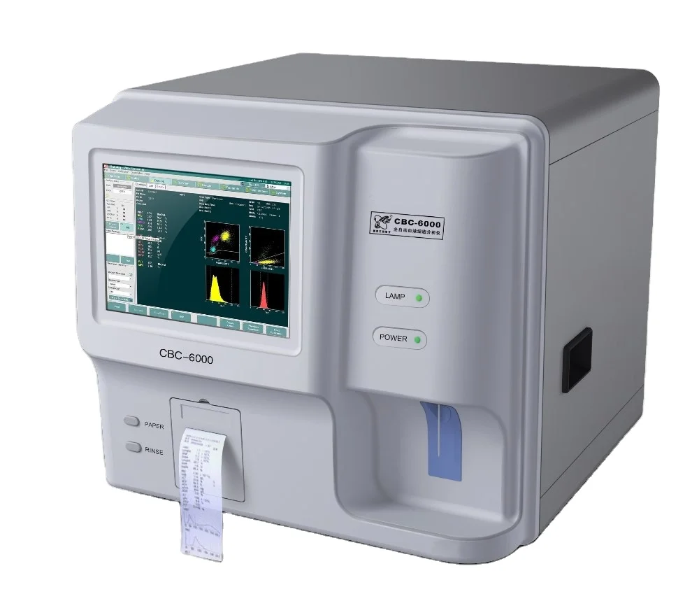 Medical Fully automatic Hematology Analyzer blood test machine CBC-6000