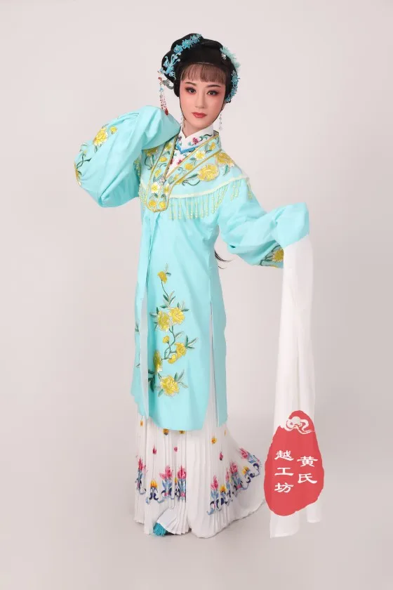 New Arrival Qing Huaband Silk Brocade Hairpin Beijing Opera Reatic Silk Pairing for Women's Traditional Costume Stage Co...