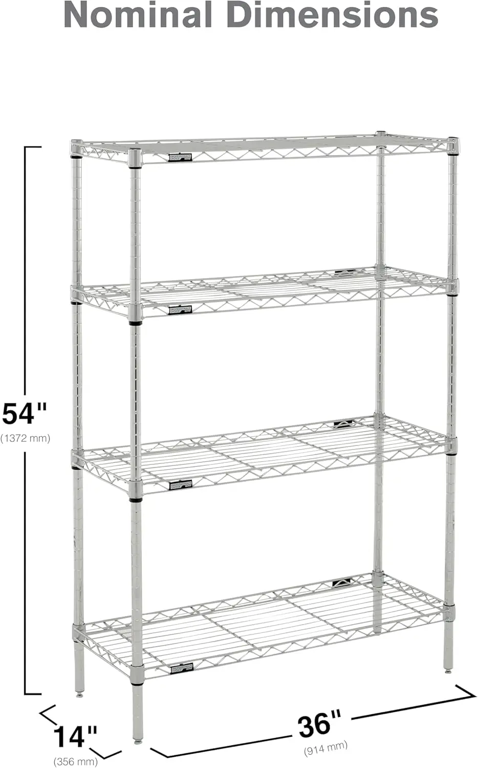 Choice Commercial-Grade NSF Shelving Unit - Multipurpose Adjustable Wire Shelf for Home, Garage, Kitchen an