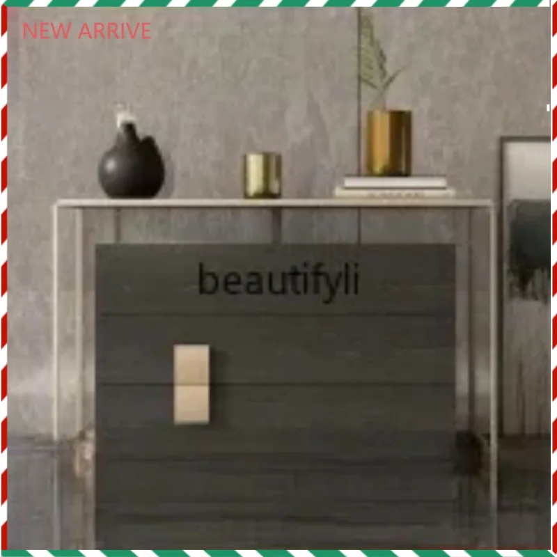 

Italian minimalist solid wood TV cabinet coffee table combination Nordic light luxury living room TV cabinet