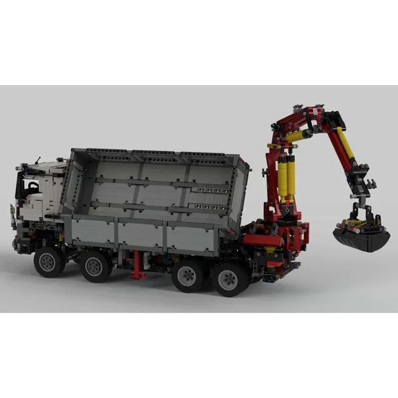 Grúa de transporte de carga de MOC-51446, ensamblaje de empalme, modelo de bloques de construcción, 3132 piezas, regalo de cumpleaños para niños