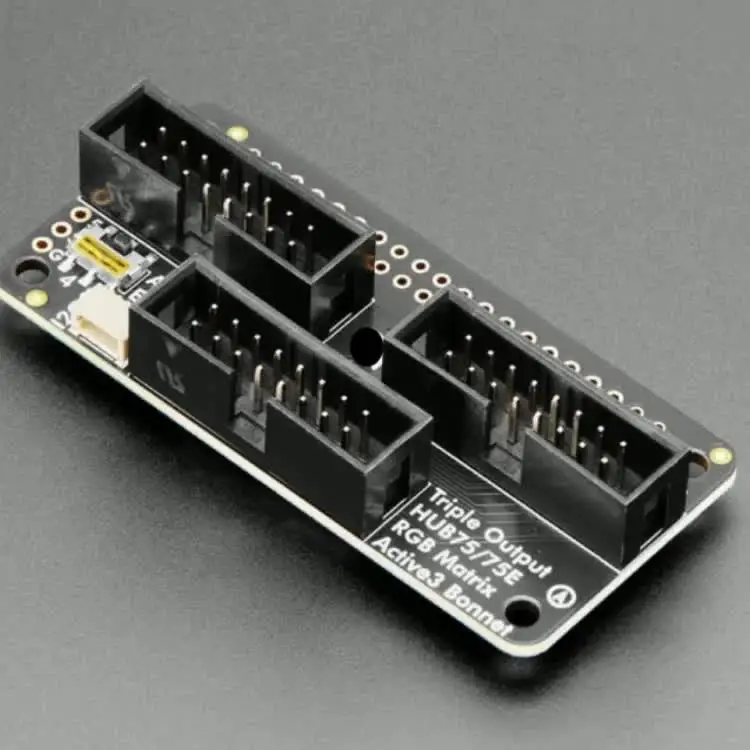 6358 Raspberry Pi用トリプルLEDマトリックスボンネット - Adafruit用HUB75用