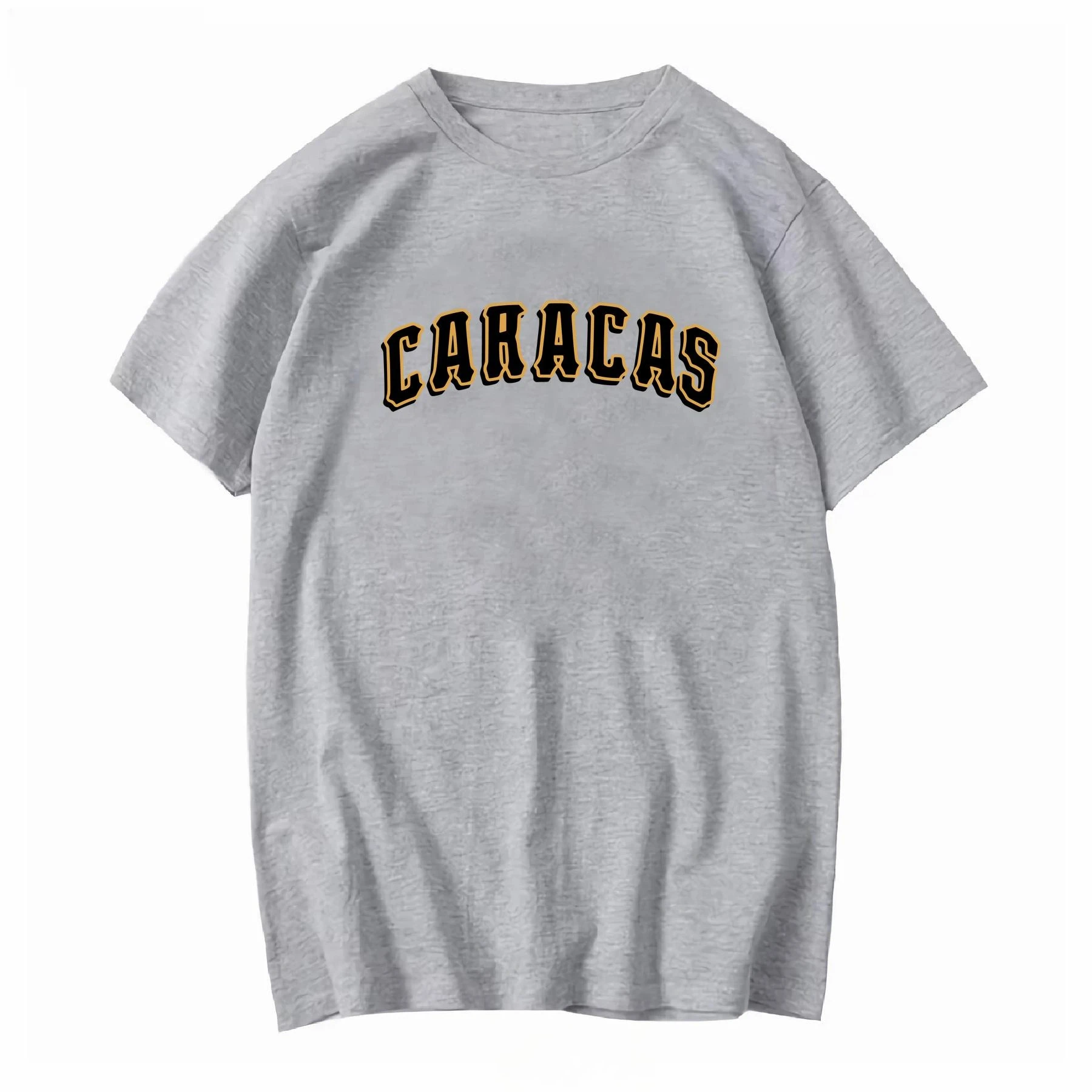 تي شيرت ليونز ديل كاراكاس تي شيرت دي فنزويلا كاراكاسيتا بشعار طويل أو قصير الأكمام عتيق مغسول للرجال جرافيك ناعم متعدد الاستخدامات