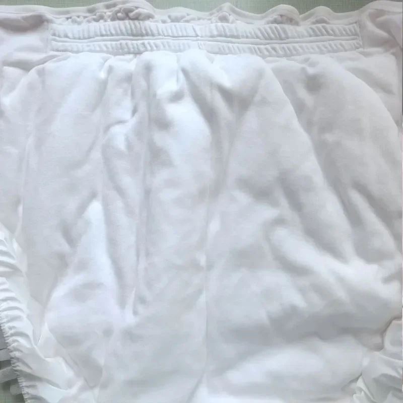 ABDL розовые подгузники с рюшами по краям для взрослых и детей, штаны с зажимом, хлопковые герметичные подгузники, шорты