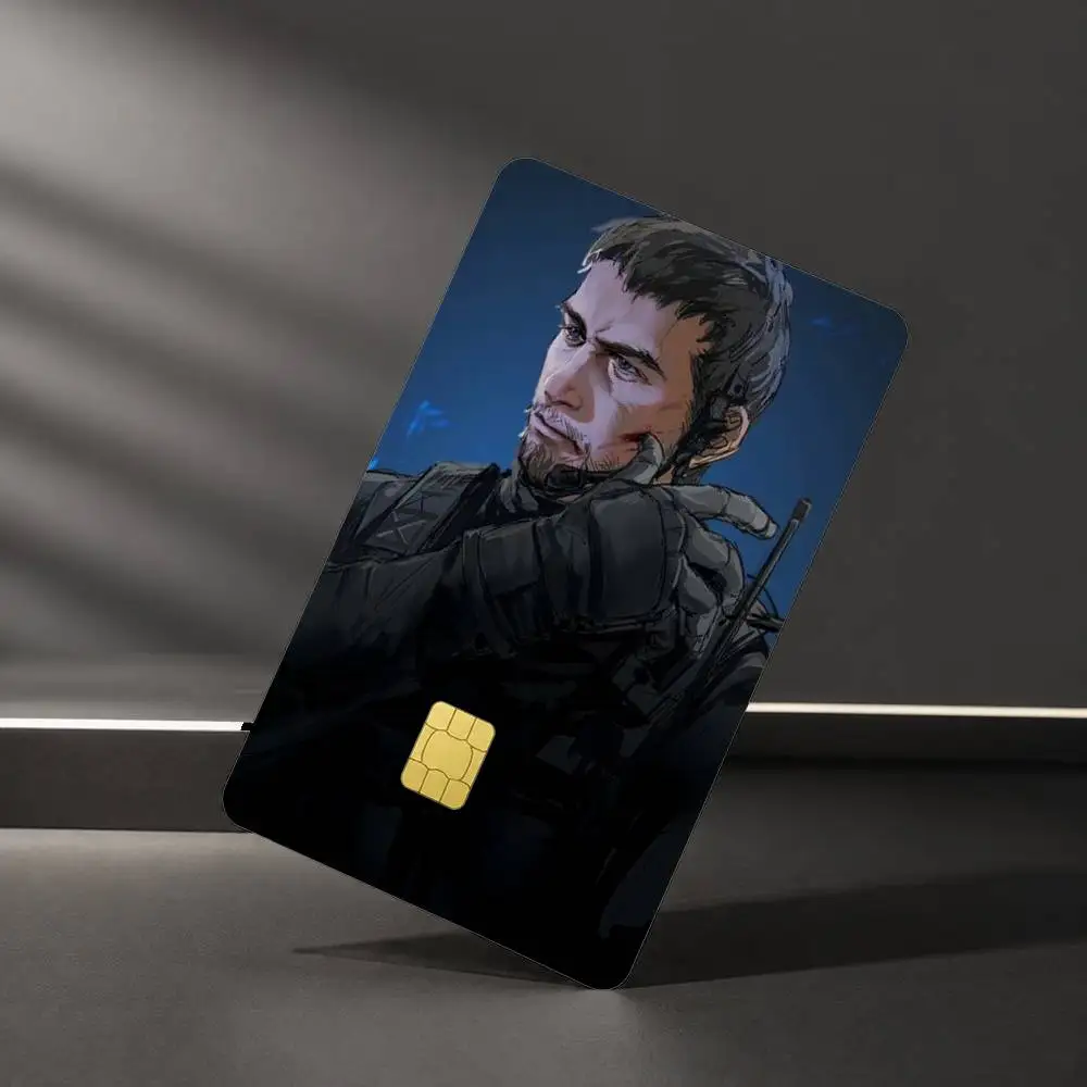 Chris Redfield Resident Evil Sticker Film Tape Skin for Credit Card Debit Card Waterproof Stickers