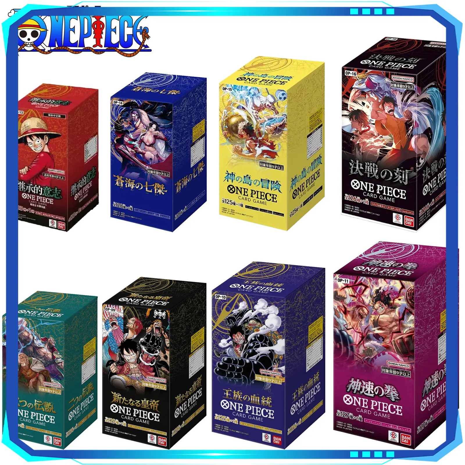 Genuine Bandai One Piece OPCG Japanese Version Booster Pack OP Series EB Series OP17 TCG Collectible Trading Cards Fan Gift