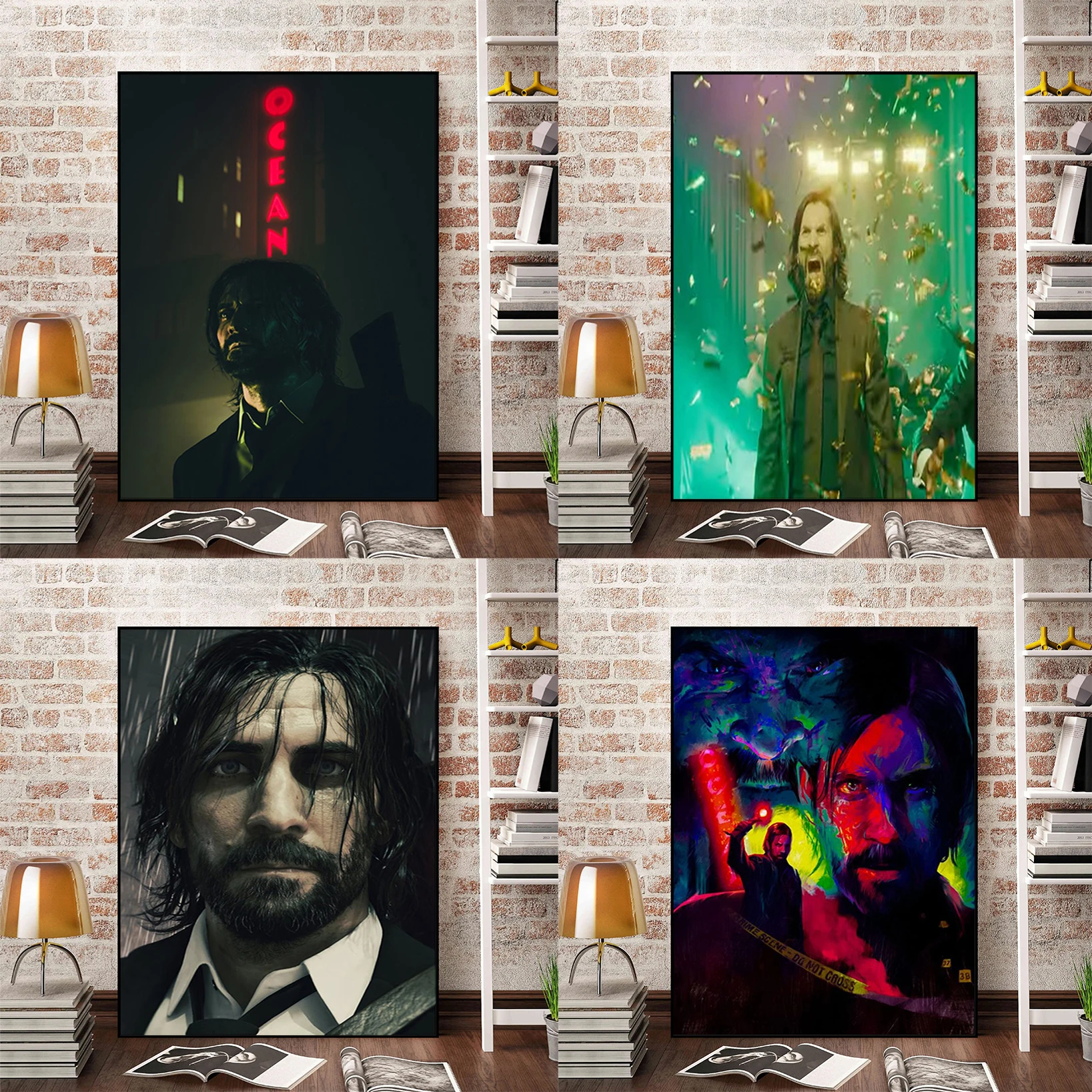 Alan Wake 2 Decoration Home Decor Posters for Wall Art Canvas Painting Poster Anime Decorative Paintings Room Decorations Prints