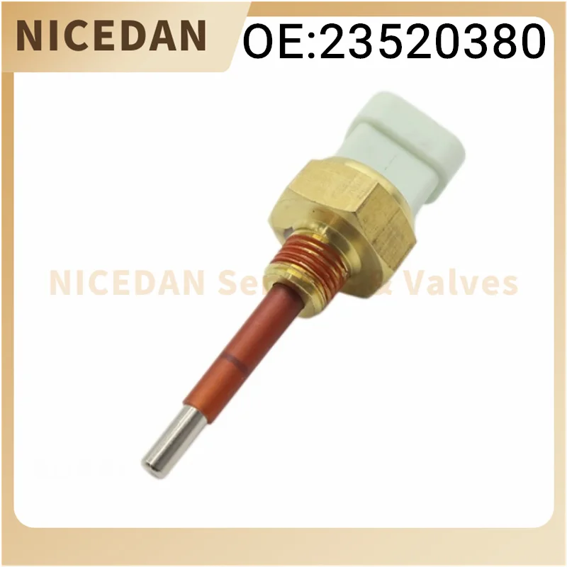Sensor de nivel de refrigerante 23520380 para camiones de la serie Detroit 60 Freightliner, piezas de automóvil con rosca de junta tórica de 3/8 pulgadas 23526907 23522855