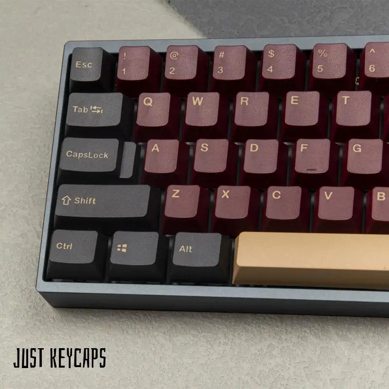 

135 Key PBT Red Samurai Keycaps OEM Profile Double Shot Personalized Keycap For Cherry MX Switch GMMK Pro Mechanical Keyboards