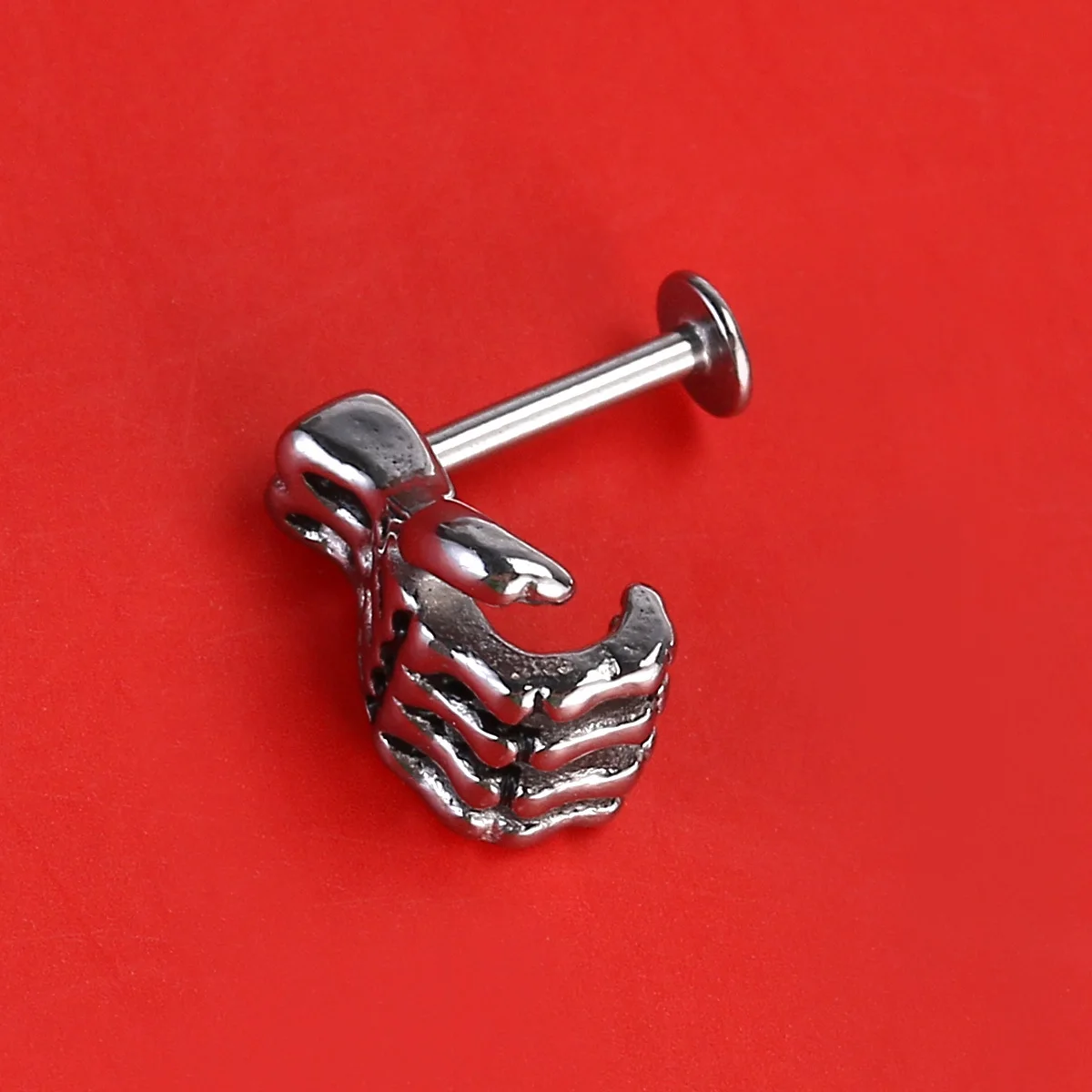 Anelli per labbra a mano alla moda, leggeri, durevoli, dal design alla moda, gioielli regalo portatili, borchie per piercing al labbro