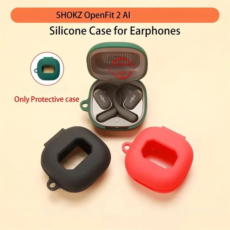 Skinlee Case For Shokz OpenFit 2 AI Multi-colored Liquid Silicone Full Protective Shell For Shokz OpenFit 2 AI Cover