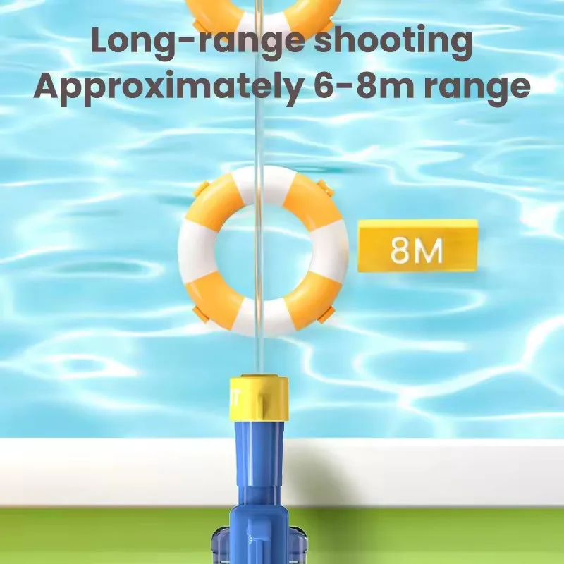 Pistolet à eau automatique, Mini Machine d'arrosage à pression d'eau, jeu de tir en plein air, plage, piscine, jouet de combat, cadeau d'anniversaire pour enfants