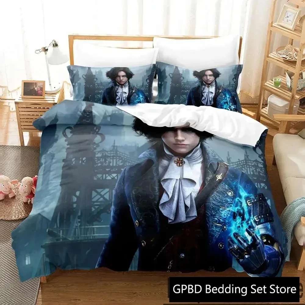 3D Print Game Lies Of P Comfortable Duvet Quilt Cover Pillowcase Bedding Set Children Bedroom Decoration Home Textile