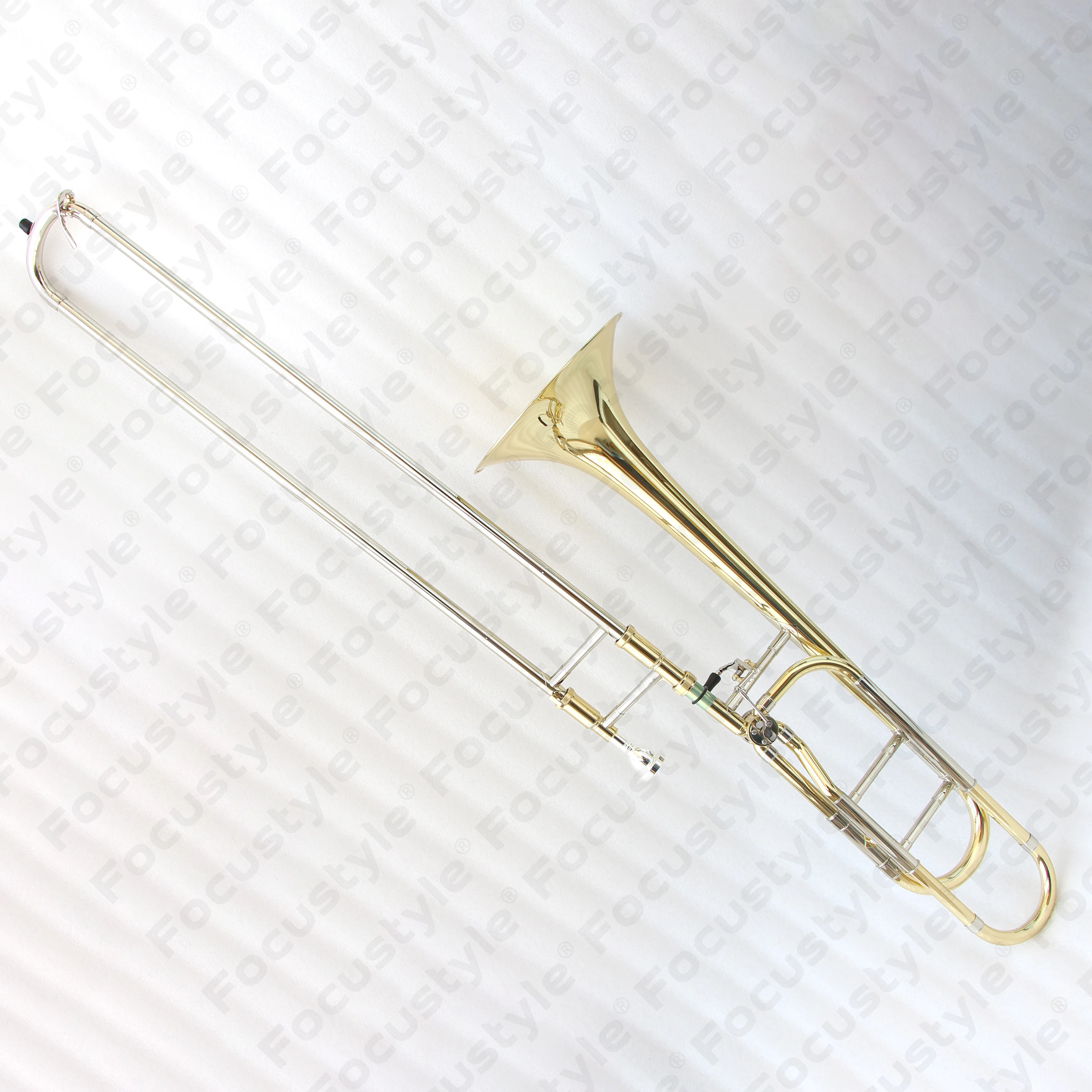 Bb/F Toner Trombone For Sale Good Quality Gold Lacquered Tenor Trombone