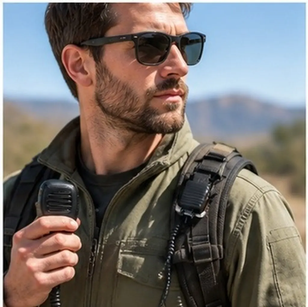 Versatile Microphone Holder for Walkie Talkies Professional ABS Alloy Build Clip-on Belt Shoulder Mount Radio Microphone Hanger