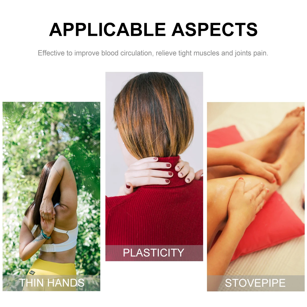 

1pc Massage Roller Pink Fitness Roller For Muscle Relaxer Pain Relief Rolling Massager Stick Blood Circulation Improved