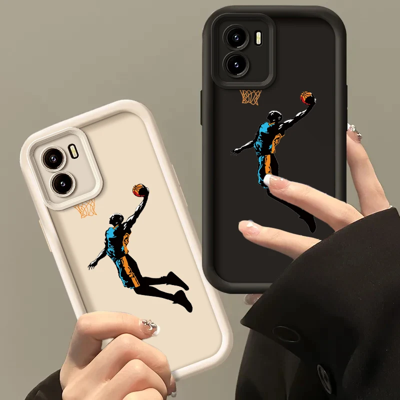 Wild Basketball Phone Case For Vivo Y15S Y15A Y01 iQOO U5x Y32T Silicone Anti Drop Soft Cover Funda