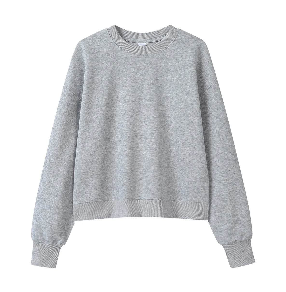 Girl Autumn Winter Loose Sweatshirt Women Student Short Round-neck Pullover Lady Drop-shoulder Top Woman Casual Sports Outerwear